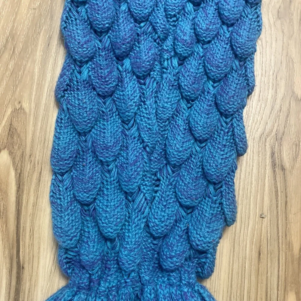 Mermaid Tail Blanket Throw Afghan Teen 70